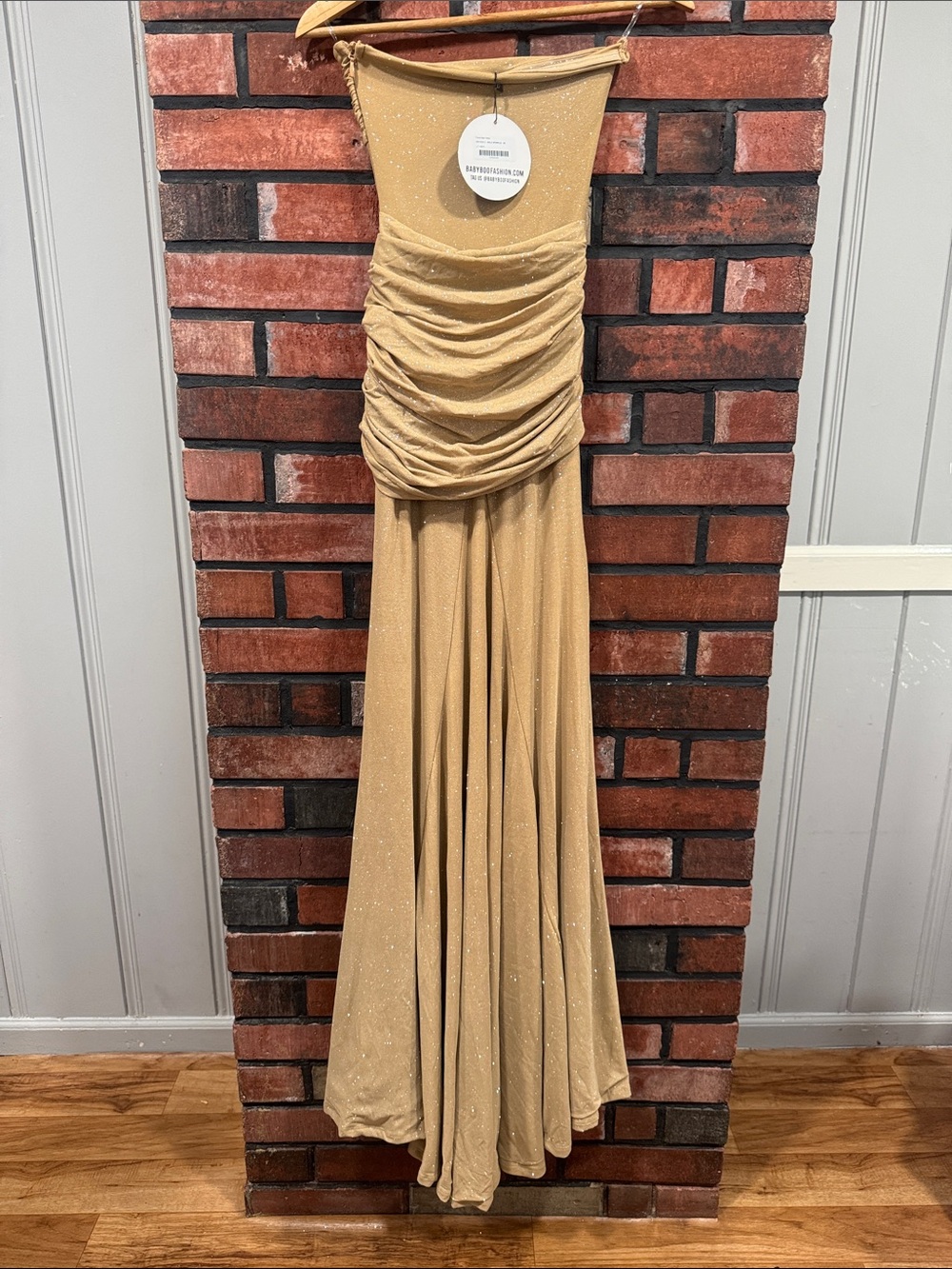 Babyboo PAULA MAXI DRESS - GOLD SPARKLE - Picture 7 of 16